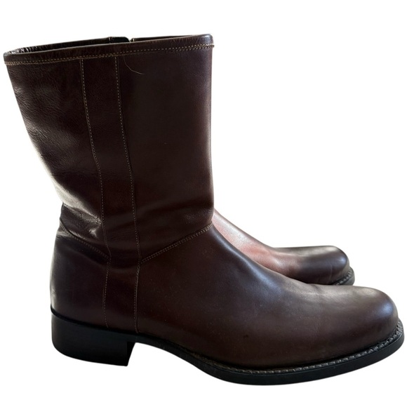 Cole Haan Men’s Brown Leather Zip Boots Size 11.5 M excellent condition - Picture 11 of 11